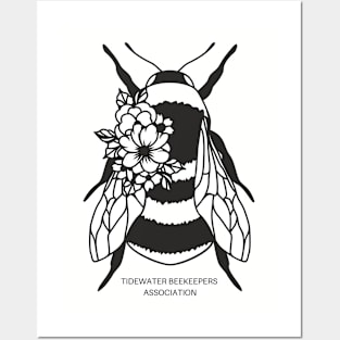 Tidewater Beekeepers Association Bee w/Flower Posters and Art